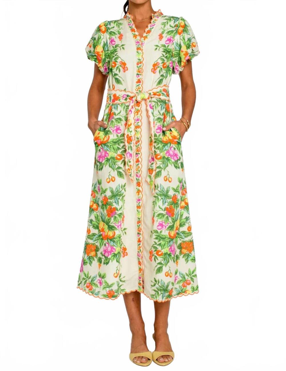 NEW ELIZABETH JAMES THE LABEL carlisle dress in tea time